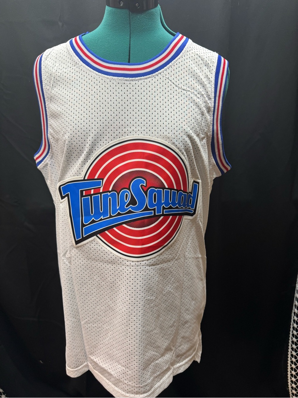 Tune Squad White Mesh Basketball Jersey LOLA